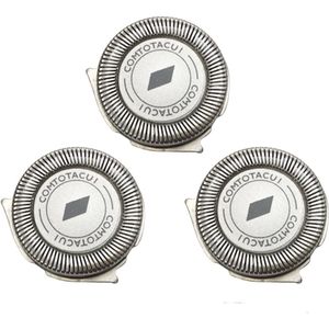 Kraftverdia® - Opzetmesjes geschikt voor Philips elektrische scheerapparaten serie 1000-3000 - scheerkoppen mannen - Vervangmesjes - Accessoires voor dubbellaags trimmesjes - 3 stuks