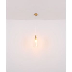 Hanglamp GARRI 43cm 3-lichts Messing, Helder