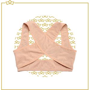 ATTREZZO® Dames rugbrace - rugband - houdingscorrectie - postuur corrector - Maat S - Beige