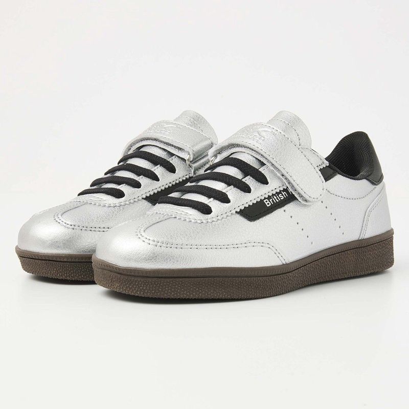 BK REVIVAL- Laag - Zilver/Zwart - Maat 28