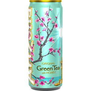 Arizona Green tea 33 cl per blik, tray 12 blikken