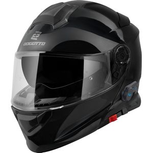 Bogotto - H271 BT - Bluetooth Helm - Zwart - Systeemhelm