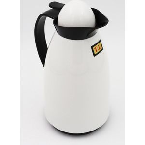 YILTEX – Isoleerfles / Thermoskan / Thermosfles / Thermoskan 1 liter / Thermoskan 1 liter – 1l – Wit Met Zwart