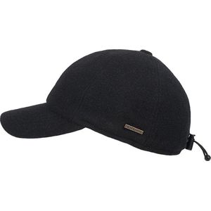 Hatland - Baseball cap voor heren - Lenox - Zwart - maat S/M (56CM)