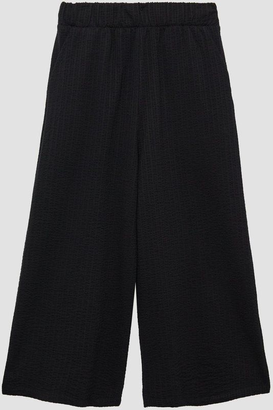 Culottes - Katoenen Tricot - Losvallend - Hoog Uitgesneden Tailleband - Wijde Pijpen