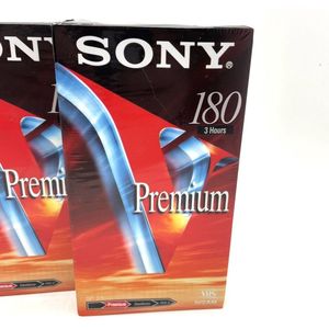 Sony Premium 180 Videocassette (2 pack)