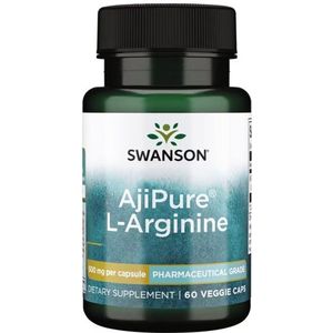 Swanson - Aminozuur - Ajipure® L-Arginine - Farmaceutische kwaliteit - 500 mg - 60 vegetarische capsules