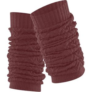 Damen Fable Estate dik eenkleurig wol beenwarmers dames cayenne - maat 5950