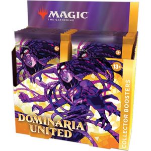 Magic: The Gathering Dominaria United Collector Booster Box | 12 Packs + Box Topper Card (181 Magic Cards)