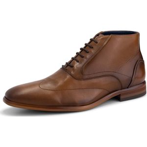 DenBroeck Gold St. Nette halfhoge heren veterschoenen - Cognac Bruin leer - Maat 44