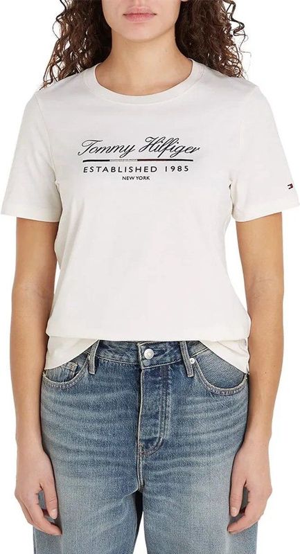 Tommy Hilfiger - Reg Script Graphic - T-shirt - Katoen - Korte Mouwen