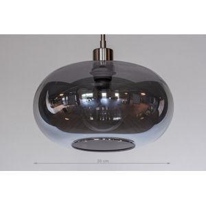 Lumidora Hanglamp 31005 - OSLO - E27 - Grijs - Staalgrijs - Metaal - ⌀ 30 cm
