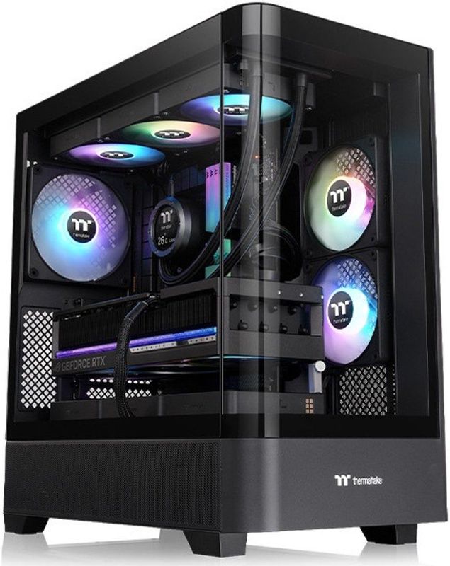 Thermaltake - View 290 - Midi Tower Behuizing - Zwart - Metaal en Geharde Glas