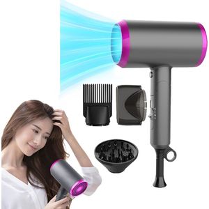 CHIWIN Föhn 2000W – Ionische Föhn met 3 Warmtestanden – Opvouwbare Reisföhn met Koudeluchtfunctie – Compacte Haardroger voor Thuis, Salon & Hotelgebruik