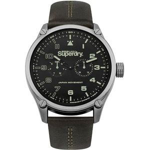 Superdry - Heren Horloge Aviator SYG208BN - Bruin