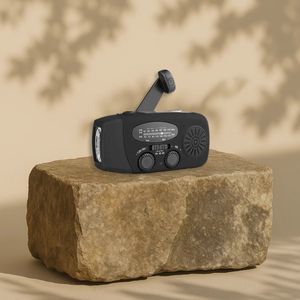 Zazitec Solar Crank Emergency Radio – AM/FM – Powerbank – Solar & Hand Crank – Zaklamp – Noodradio & Telefoonlader