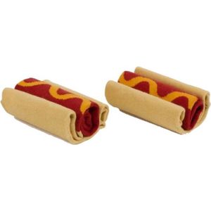 Doiy - Hotdog Sokken - Katoen - Bruin/Rood