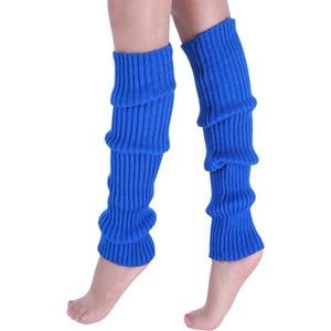 Beenwarmers - Dames - Overknee - Ballet - Wol - Kniekousen - Leg Warmers - Warm - Blauw
