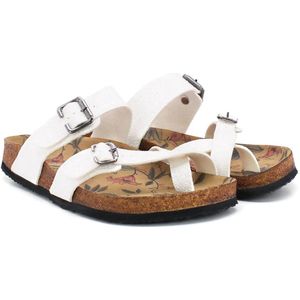 GOBY - Flowers - Sandalen - Slippers - Hoge kwaliteit - Handmade - Maat 40