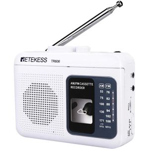 Draagbare FM AM Radio met Cassette Speler en Recorder - Luxe Geluidservaring
