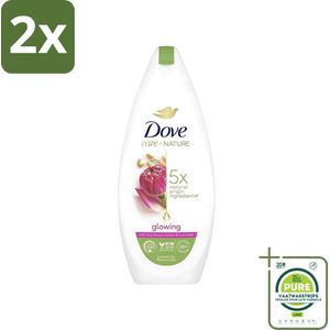 Dove - Douchegel - Care By Nature - Glowing - Verfrissend - 400 ml - Voordeelverpakking - 2 stuks - Douchegel - Wakker worden