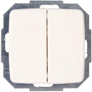Kopp Rivo dubbele serie schakelaar wit