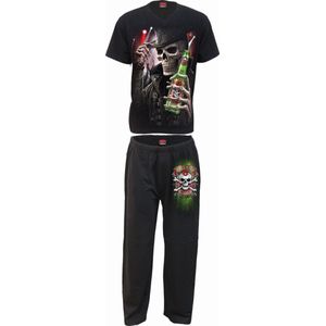 Spiral Triple 6 Pyjama zwart XXL Katoen -