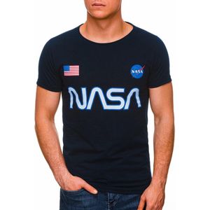 Ombre - heren T-shirt navy - S1437 - Nasa