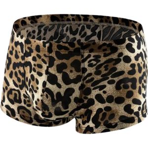 Sexy Heren Luipaardprint Boxershorts - Ademend & Comfortabel - Elastisch Sportondergoed - Lekkerstout | ( XL ) | ( LS163 )