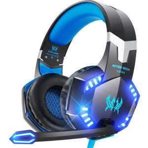 KOTION EACH G2000 gaming-headset - Zwart/Blauw - Geschikt voor PS4, Xbox One, Switch & Windows