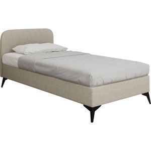 Tweepersoonsbedden Mavilo / Eenpersoonsbedden 100 x 200 cm met opbergruimte, lattenbodem en Bonelmatras H3 (18 cm hoog)