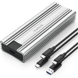 Harde Schijf Behuizing M.2 NVMe USB 3.2 10 Gbps met Koelkussen - Ondersteunt SATA en NVMe SSDs (2242, 2260, 2280)