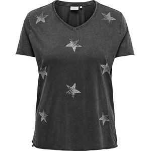 ONLY CARMAKOMA - CARLUCY LIFE STAR V-NECK CC JRS - Dames - T-shirts