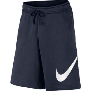 Nike Fleece Short  Sportbroek performance - Maat M  - Mannen - blauw/wit