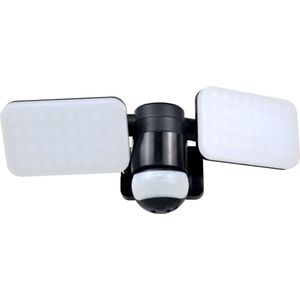 ELRO LF70 Duo LED Lamp voor Buiten - Buitenlamp met Beweging Sensor - Verstelbare Panelen - 2x 10W - 1200LM - IP54 - Waterdicht - Zwart