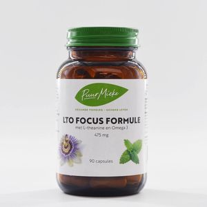 LTO Focus Formule - met L-theanine en Omega 3 - 475mg - 90 caps
