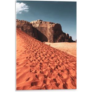 PVC Schuimplaat- Woestijn - Rotsen - Zand - 40x60 cm Foto op PVC Schuimplaat