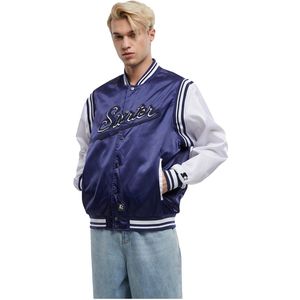 Starter - Black Label - Satin College Jas - Zwart