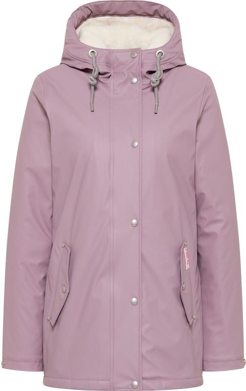 myMo - Regenjack - Grijs - Met Geweven Bontvoering - Keepudry