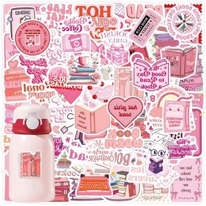 120 Pieces Waterproof Pink Aesthetic Book Sticker Set - for Laptop, Scrapbook, Water Bottles, Skateboard Case DIY Art Crafts