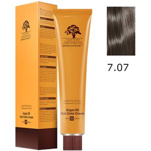 Arganmidas Marokkaanse Arganolie Haarkleur Crème 7.07 Medium Natuurlijk Olijf Blond 100 ml