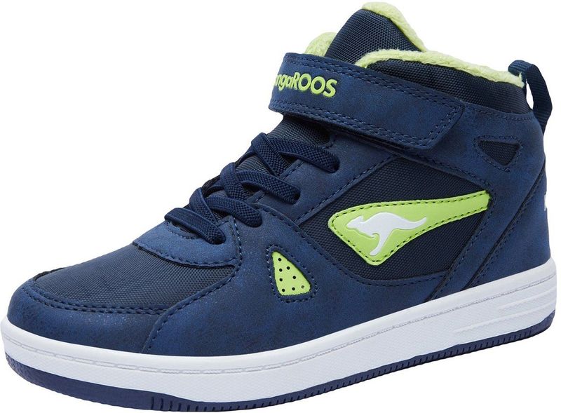 KangaROOS - K-CP Kalley II EV - Hoge Unisex Kindersneaker - Marine - Warme Voering