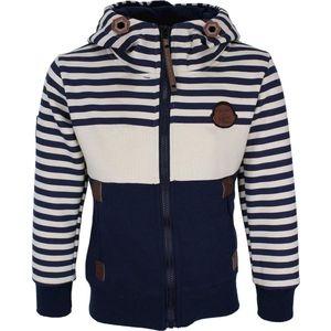 S&C Vestje Bluestripe Kids & Kind Jongens Beige/Blauw - Maat: 98/104