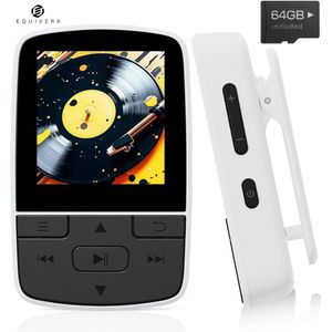 Equivera MP3 Speler Bluetooth - MP3 Speler - MP3 Speler met Bluetooth - MP3 Speler Bluetooth met FM Radio