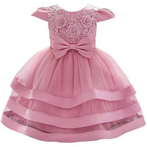Chique Babymeisjes Bruiloft Jurk in Groen en Roze 9-24 Maanden