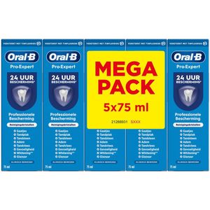 Oral-B - Pro-Expert Professional Protection - Reinigingskristallen Tandpasta - 5x75ml