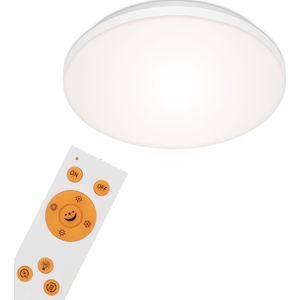Briloner Leuchten - Briloner Leuchten - LED-paneel, LED-plafondlamp dimbaar, frameloos, kleurtemperatuurregeling, incl. afstandsbediening, 12 Watt, 1.600 lumen, wit
