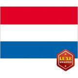 Luxe vlag Nederland 100 x 150 - Hollandse vlag - luxe kwaliteit