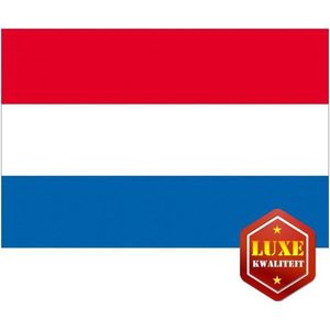 Luxe vlag Nederland 100 x 150 - Hollandse vlag - luxe kwaliteit