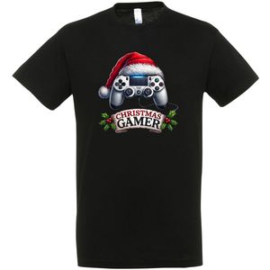 Christmas Gamer T-shirt - Unisex - Kerst - Gamen - Christmas - Feestdagen - Kerst T-shirt - Grappig T-shirt - Kerstman - Foute kerst - Maat XL